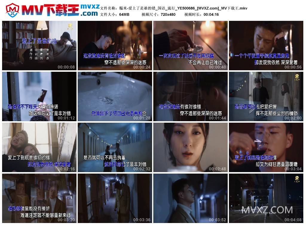 糯米-爱上了是谁的错_国语_流行_YE500686